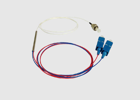 1x2 FBT 1550nm WDM Optical Fiber Coupler SC UPC For FTTH