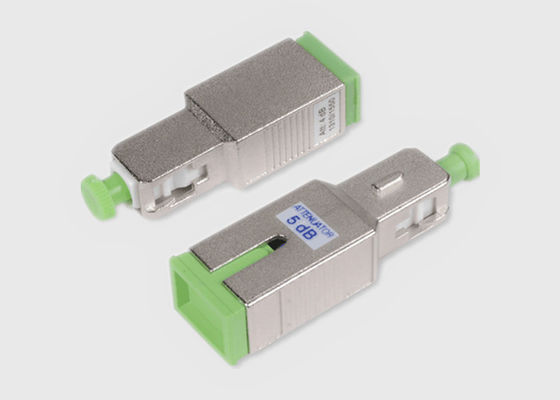 Fixed SC/APC Fiber Optic Attenuator Single Mode Female To Male 5dB