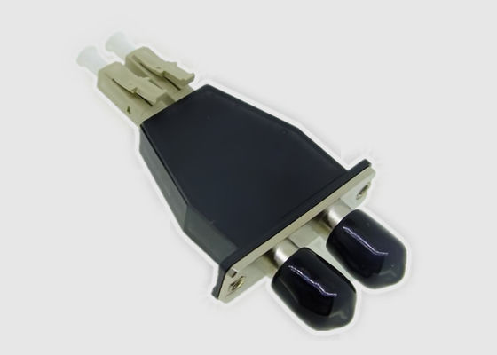 Multimode LC UPC To ST UPC Duplex Fiber Optic Adapter For Network