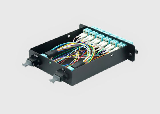 MTP/MPO Fiber Breakout Cable 12×LC Duplex Fiber Optic Exchange Cassette