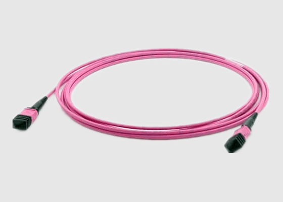 QSFP Single Mode OM4 Aqua 5M OFNR MTP MPO Fiber Patch Cable