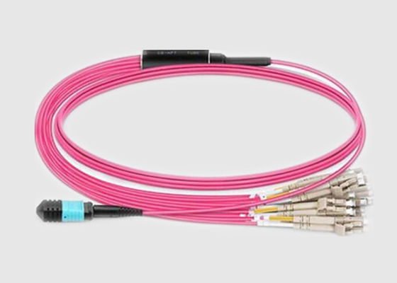 MPO Female to MPO Male Singlemode 9/125 Fiber Optic Cable For Network
