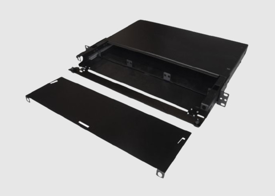 Slide Out 1U 3 Adapter Fiber Patch And Splice Panel