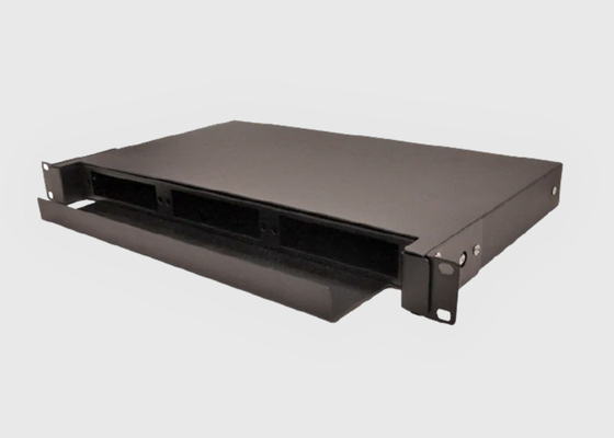 Empty 24 Port Simplex 24 Fiber ST Patch Panel Faceplate