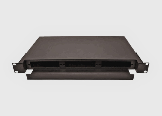 Empty 24 Port Simplex 24 Fiber ST Patch Panel Faceplate