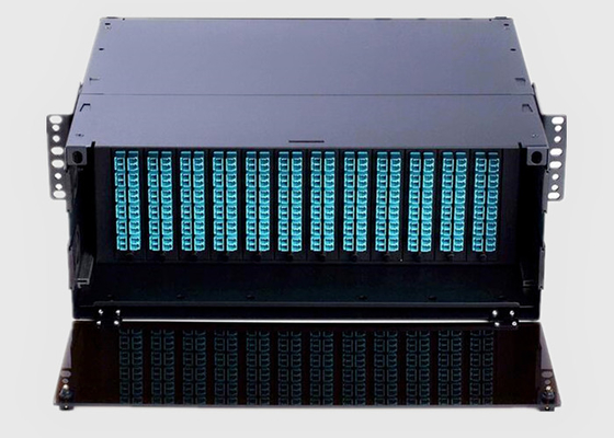 4U HD Rack Mount Fiber Patch Panel With Adapter Panel Or MPO / MTP Cassette