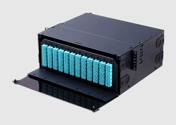 4U HD Rack Mount Fiber Patch Panel With Adapter Panel Or MPO / MTP Cassette