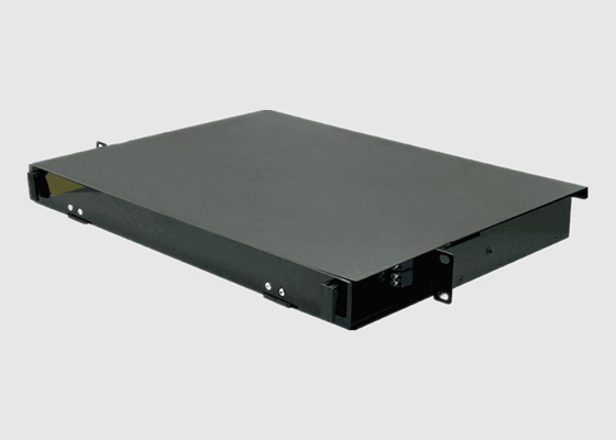 1U HD Rack Mount Fiber Patch Panel With MPO / MTP Cassette Or Adapter Panel